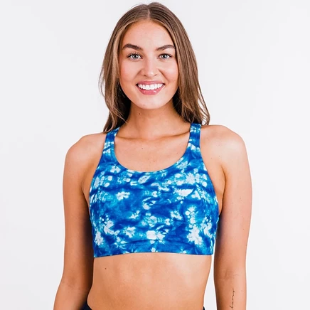 Женский купальный топ Calypsa Racerback без косточек, многоцветный