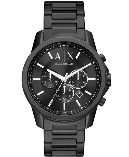 Мужские часы Armani Exchange AX1722 хронограф, черные, 44 мм
