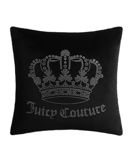 Декоративная подушка Juicy Couture Velvet 51×51 см, черная