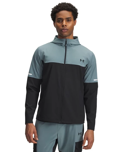 Мужская ветровка Under Armour с капюшоном, серая