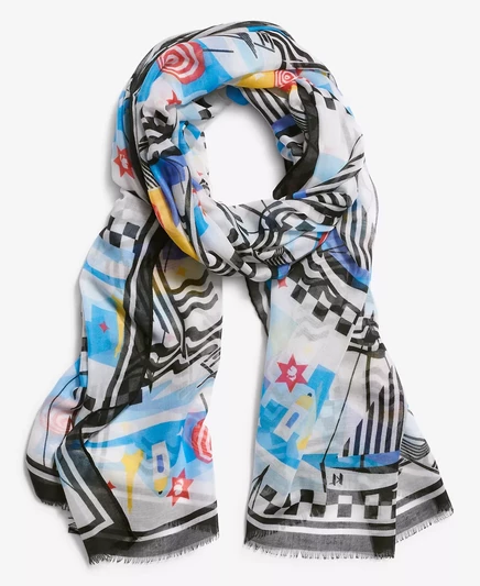 Женская одежда Карла Лагерфельда из Парижа в Сен-Тропе Karl Wrap blue