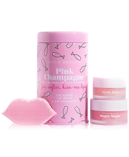 NCLA Beauty, 3 шт. Набор для ухода за губами цвета розового шампанского, белый