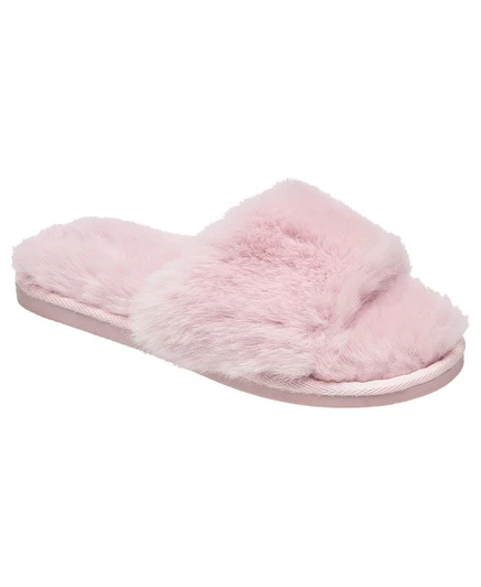 Женские тапочки Nine West из искусственного меха, розовые