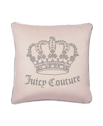 Декоративная подушка Juicy Couture, велюровая, 50×50 см, розовая