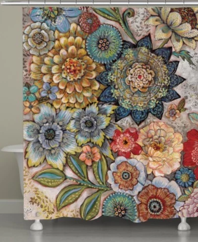 Занавеска для душа Laurel Home Boho Bouquet, 71