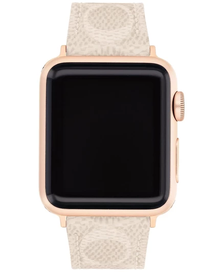 Холщовый ремешок COACH Sand 38/40/41 мм для Apple Watch Band tan/beige