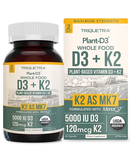 БАД Triquetra Health Plant-D3 + K2 5000 МЕ, капсулы