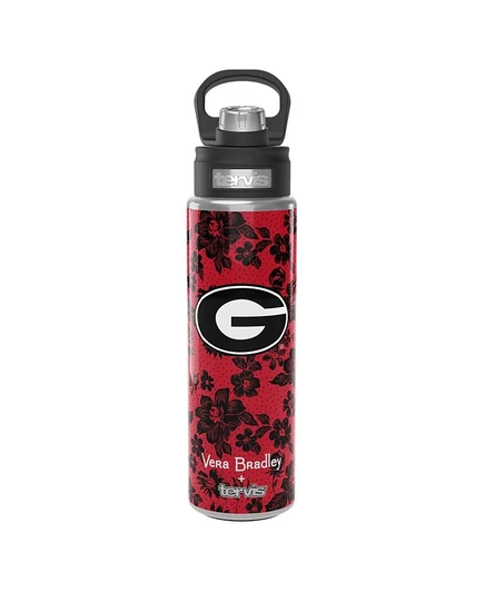 Термобутылка Vera Bradley x Tervis 710 мл Georgia Bulldogs, красная