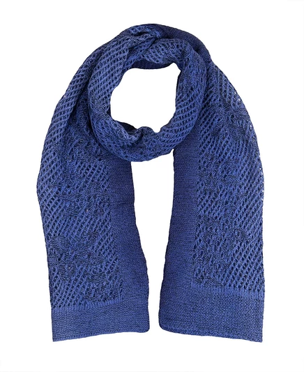 Женский шарф Simply Natural Shani из альпаки, синий