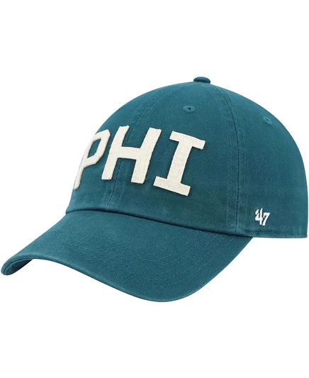 Женская темно-зеленая регулируемая шляпа Philadelphia Eagles Finley Clean Up midnight green