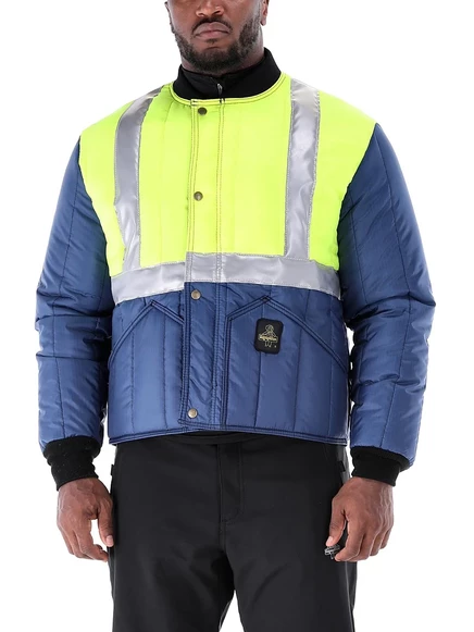 Мужская утепленная куртка RefrigiWear HiVis, зеленая