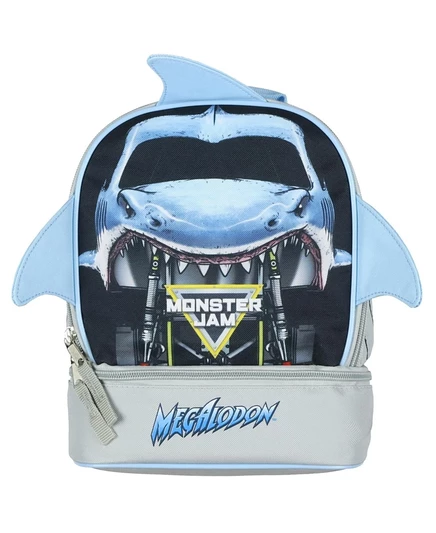 Ланч-бокс Monster Jam Megalodon 3D Fins с двумя отделениями, изолированная сумка-холодильник 10