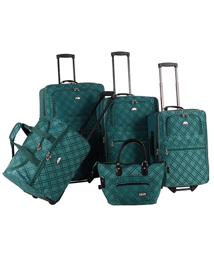 Комплект чемоданов American Flyer Pemberly Buckles, зеленый