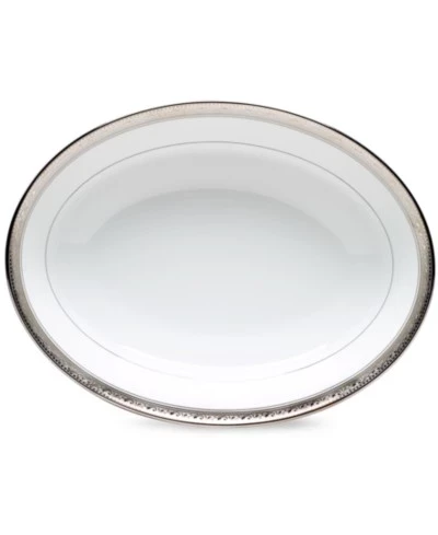 Фарфор Noritake Crestwood Platinum овальное блюдо, 950 мл