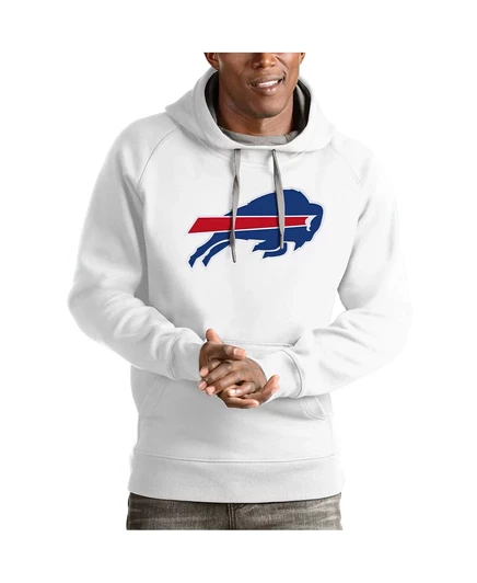 Мужской белый пуловер с капюшоном Buffalo Bills Victory от Antigua white