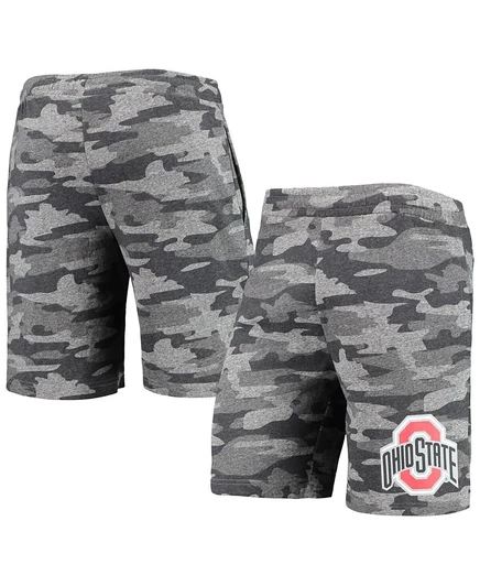 Мужские шорты Concepts Sport Backup Terry Jam Ohio State, черные