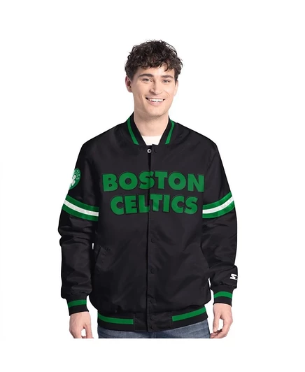 Мужская куртка Starter Varsity Boston Celtics, черная