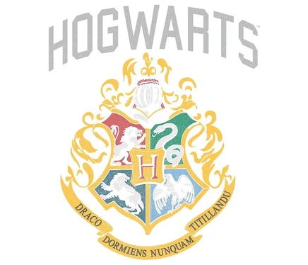Мужская футболка Harry Potter с гербом Хогвартса 