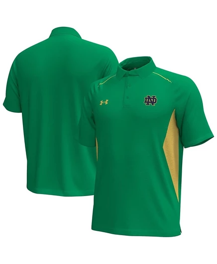 Мужская поло Under Armour Notre Dame Title, зеленая