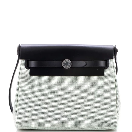 Женская сумка Pre-Owned HERMES Herbag 20 на молнии, черная