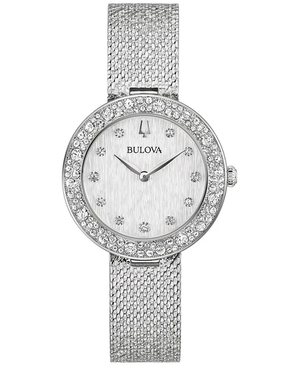Женские часы Bulova Crystal 32 мм, стальной браслет
