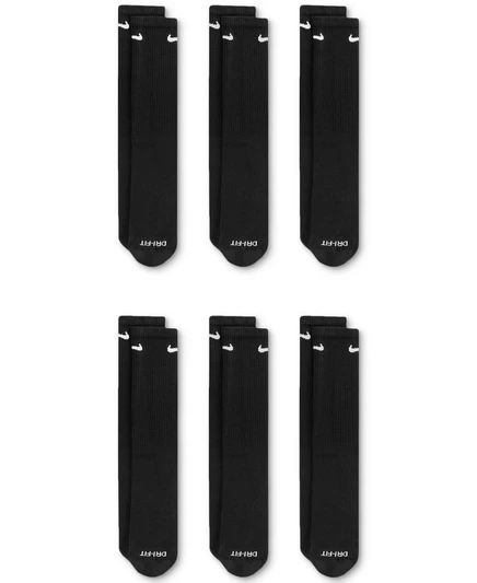  Носки унисекс на каждый день плюс мягкие тренировочные носки Crew (6 пар) black