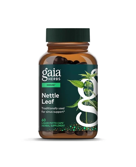БАД Gaia Herbs экстракт листьев крапивы, 60 жидких капсул