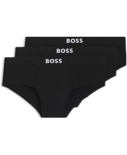 Мужские брифы Hugo Boss с логотипом, 3 шт., черные