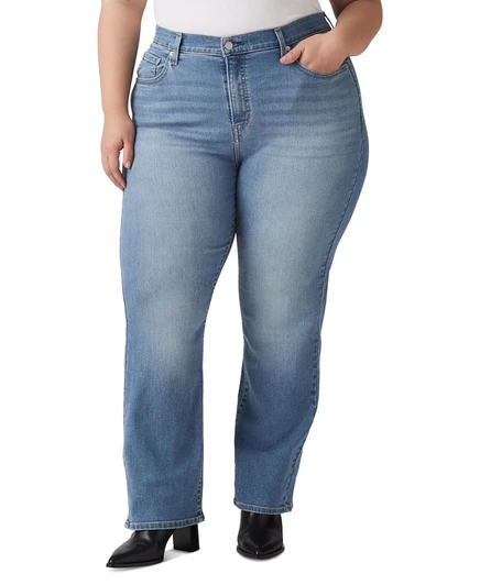 Женские джинсы Levi's 724 прямого кроя, темно-синие