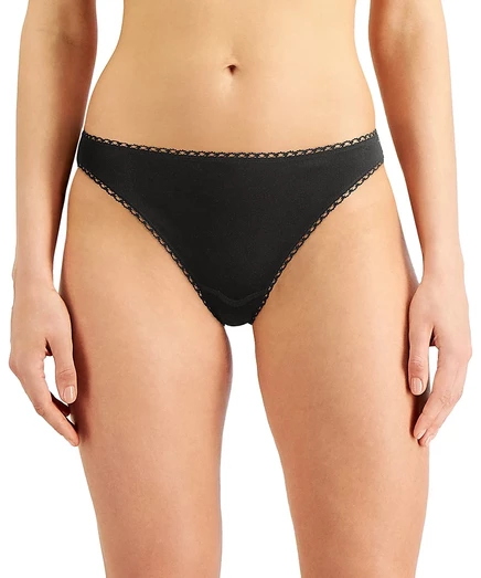 Женские трусы-бикини Charter Club Everyday Cotton, черные