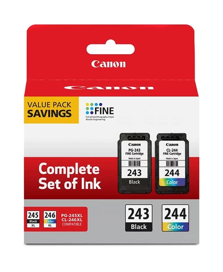 Комплект чернил Canon с цветным картриджем PG-243 Black, CL-244 для некоторых принтеров серий PIXMA iP, MG, MX, TR, TS черного цвета