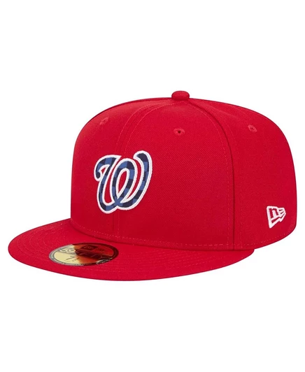 Мужская кепка New Era 59FIFTY Washington Nationals, красная