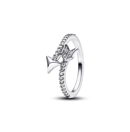 Сверкающее кольцо со стрелой Купидона из чистого серебра Пандоры sterling silver