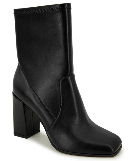 Женские эластичные сапоги Jax на блочном каблуке Kenneth Cole New York черного цвета