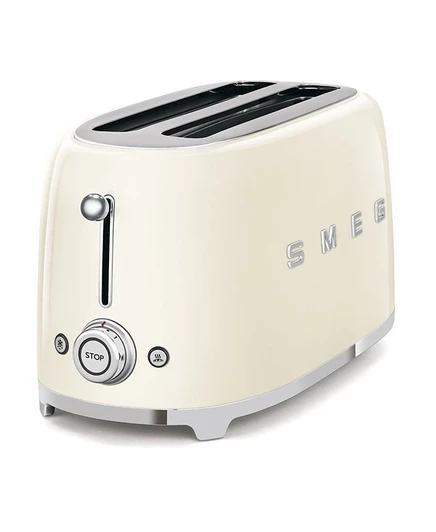 Тостер Smeg на 4 ломтика, кремовый