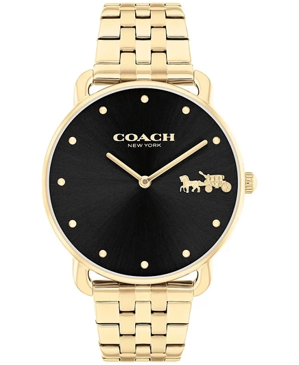 Женские часы Coach Elliot, 36 мм, позолоченные, золотистые