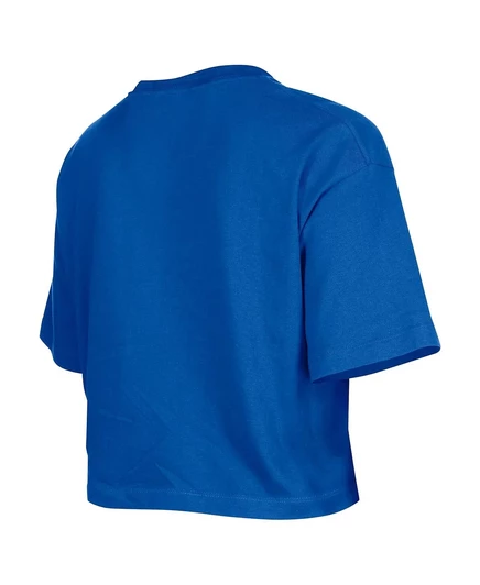 Укороченная футболка New Era Women's Royal Golden State Warriors royal