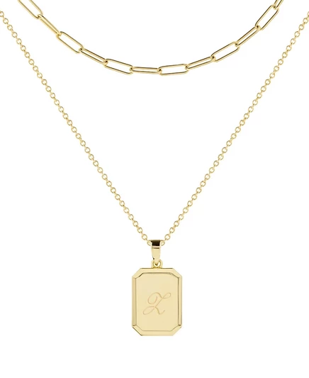 Набор колье Brook & York Willow, позолота 14K, золотой (5)