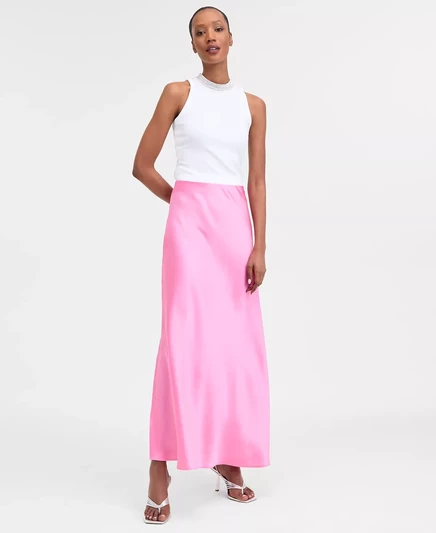 Женская атласная юбка макси I.N.C. International Concepts, эксклюзивно в Macys pink shade