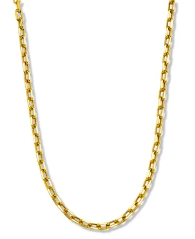 Цепочка Macy's Paperclip из золота 14 карат, 3,6 мм