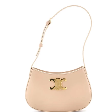 Женская сумка Pre-Owned Celine Triomphe Tilly, песочно-бежевая