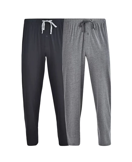 Мужские трикотажные брюки Hanes 2 шт., большие размеры, серые