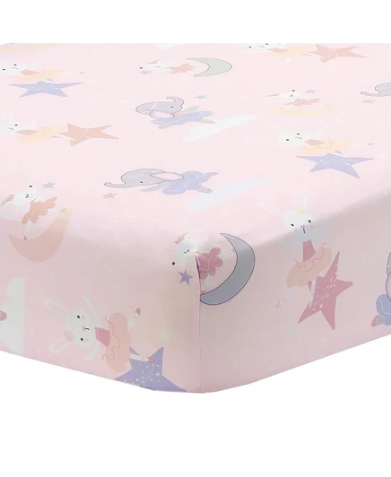 Простыня на резинке Bedtime Originals Tiny Dancer для кроватки, розовая