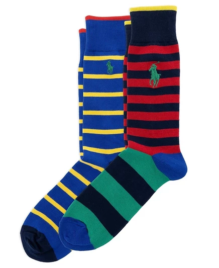 Мужские носки Polo Ralph Lauren Fun, 2 пары, разноцветные