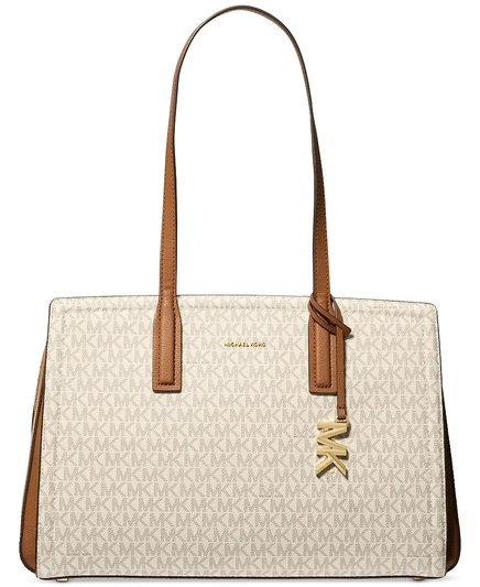 Женская сумка‑тоут Michael Kors Laila средняя, белая