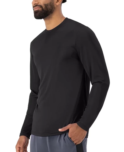 Мужской лонгслив Hanes Sport Cool DRI 2 шт., черный