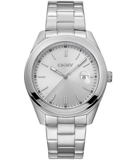 Мужские классические часы DKNY с браслетом из нержавеющей стали в стиле модерн, серебро 40 мм