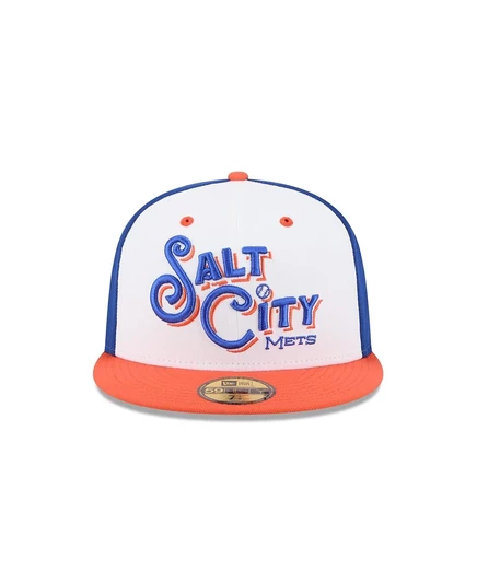 Мужская синяя кепка New Era от Syracuse Mets Theme Nights 59 white