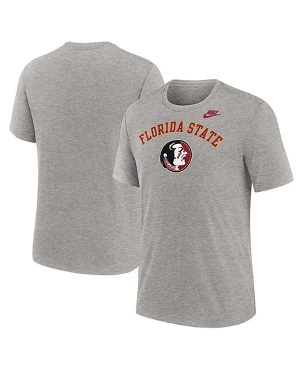 Мужская футболка Nike Heather Gray Florida State Seminoles Legacy Arch Tri-Blend от Nike