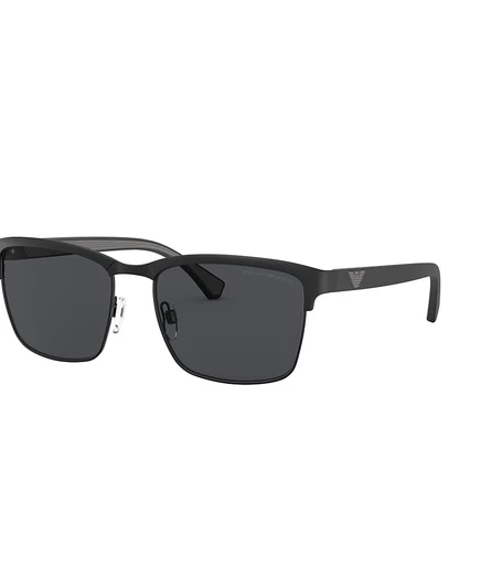 Мужские солнцезащитные очки Emporio Armani EA2087 с металлической оправой, черные